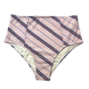 Indigo Clay Batik | High Waisted Bikini Bottoms