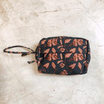 Black + Tan Batik | Travel Bag SMALL
